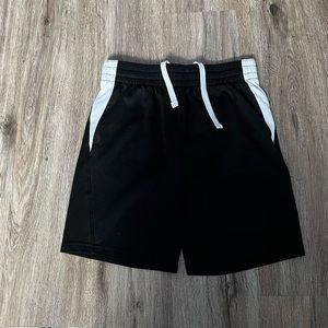 Black athletic shorts